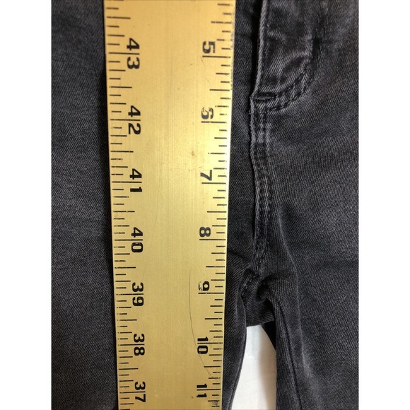 Loft Jeans Women's Size 27/4 Denim Faded Black Gray Modern Skinny Ankle Buttons - Picture 11 of 14